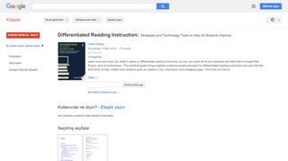 
                            13. Differentiated Reading Instruction: Strategies and Technology ... - Google Kitaplar Sonucu