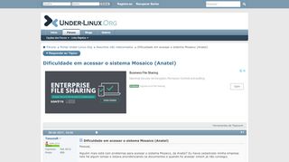 
                            12. Dificuldade em acessar o sistema Mosaico (Anatel) - Under Linux