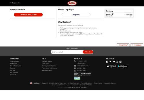 
                            2. Digi-Key - Login