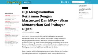 
                            10. Digi Mengumumkan Kerjasama Dengan Mastercard Dan ...