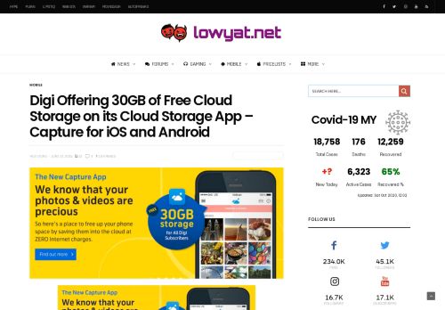 
                            9. Digi Offering 30GB of Free Cloud Storage on its Cloud ...