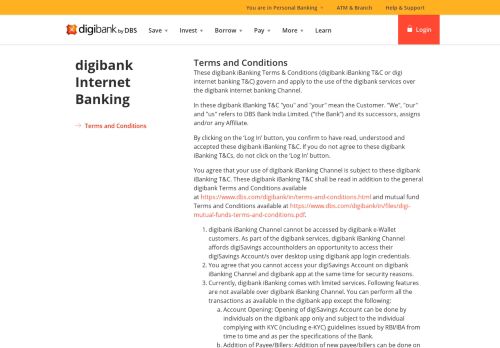 
                            3. digibank Internet Banking Terms and Conditions - digibank by DBS