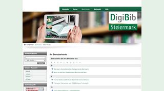 
                            7. DigiBib Steiermark. My Account : Login : Library Selection - Die Onleihe