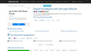 
                            13. Digicel broadband self care login Results For Websites Listing