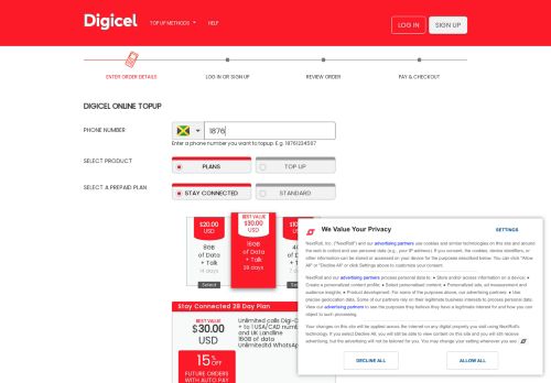 
                            4. Digicel Online Top Up: Send Mobile Recharge Credit Now!