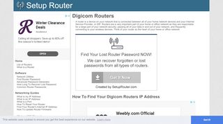 
                            2. Digicom Router Guides - SetupRouter