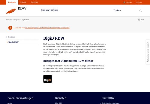 
                            2. DigiD RDW | RDW