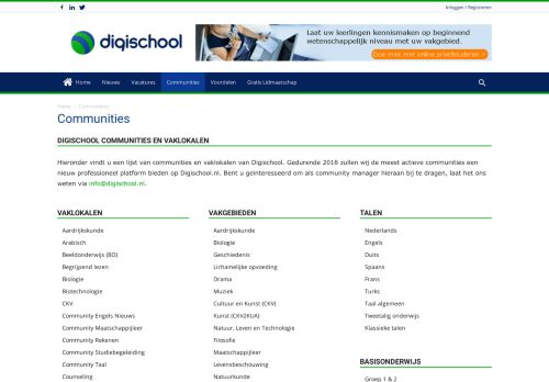 
                            4. Digischool Communities en Vaklokalen