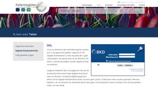 
                            5. Digitaal Klantenloket DKL - Ketenregister