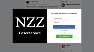 
                            10. Digital-Abo der NZZ inklusive iPad oder... - NZZ Leserservice | Facebook
