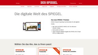 
                            3. Digital-Abo - DER SPIEGEL im Abo - Spiegel Online