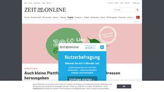 
                            2. Digital: Alles digital | ZEIT ONLINE - Die Zeit
