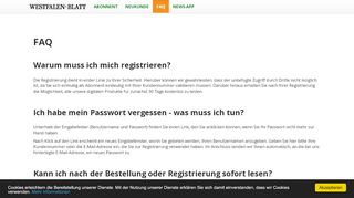 
                            9. Digital-Angebot FAQ | Westfalen-Blatt