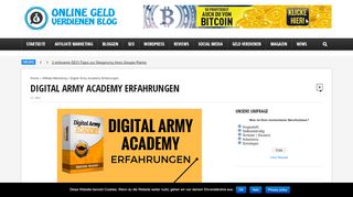 
                            2. Digital Army Academy Erfahrungen - Online Coaching Produkt