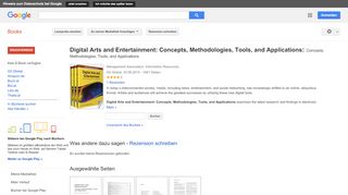 
                            7. Digital Arts and Entertainment: Concepts, Methodologies, Tools, and ...