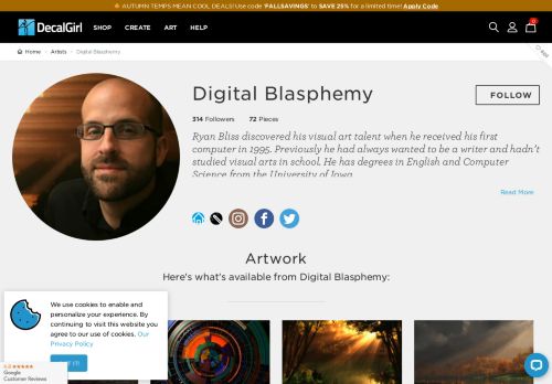 
                            5. Digital Blasphemy | DecalGirl