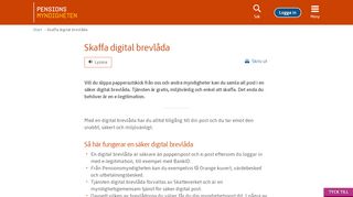 
                            11. Digital brevlåda | Pensionsmyndigheten