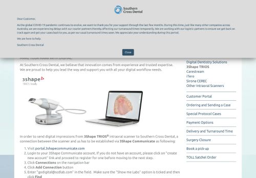 
                            11. Digital CAD CAM Dental Lab Service via 3Shape Trios Communicate