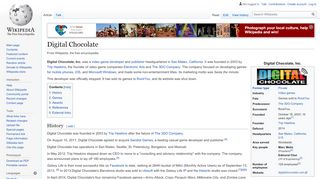 
                            9. Digital Chocolate - Wikipedia