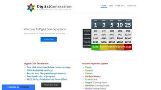 
                            1. Digital Coin Generation - Home