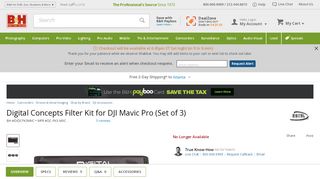 
                            8. Digital Concepts Filter Kit for DJI Mavic Pro DC-FK3-MVC B&H