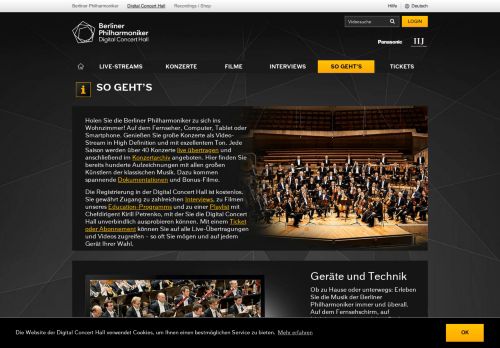 
                            10. Digital Concert Hall: Einführung