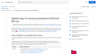 
                            9. Digital Copy of movies purchased on DVD and Blu-ray - Google Play ...