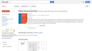 
                            8. Digital Design Essentials: 100 ways to design better desktop, web, ... - Google Books резултат