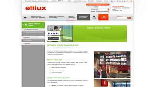 
                            2. Digital display Zebrix - Etilux