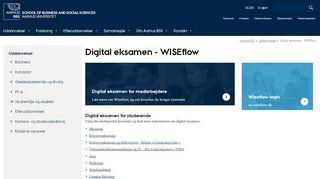 
                            8. Digital eksamen - WISEflow - Aarhus BSS - Aarhus Universitet