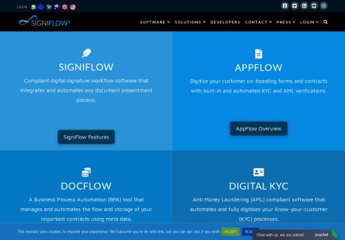 
                            4. Digital Electronic e-Signature Workflow Products :. SignFlow