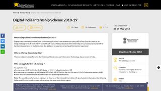 
                            9. Digital India Internship Scheme 2018-19 - Buddy4Study