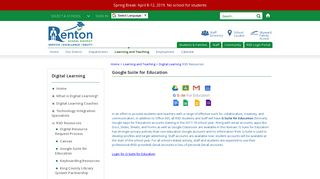 
                            11. Digital Learning / Google Suite for Education - Renton School District
