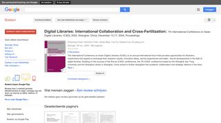 
                            10. Digital Libraries: International Collaboration and ...