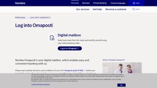 
                            6. Digital mailbox - Log into Omaposti | Nordea.fi
