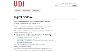 
                            13. Digital mailbox - UDI