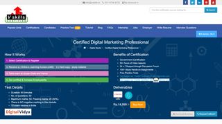 
                            8. Digital Marketing Certifications Course - Vskills
