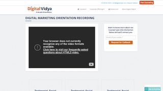 
                            3. Digital Marketing Orientation Recording - Digital Vidya