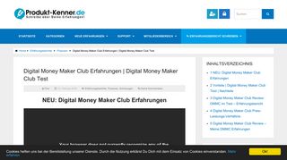 
                            12. Digital Money Maker Club Test - Produkt-Kenner.de