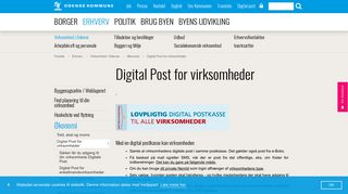 
                            8. Digital Post for virksomheder - Odense Kommune