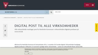 
                            12. Digital post til alle virksomheder - Hørsholm Kommune