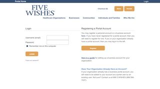 
                            8. Digital Product Login - Five Wishes