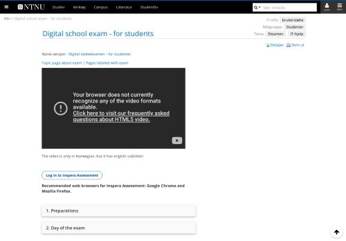
                            10. Digital school exam - for students - Wiki - innsida.ntnu.no