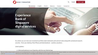 
                            4. Digital services | Bank of Singapore