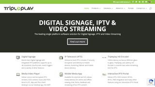 
                            12. Digital Signage - IPTV - Video Streaming Software from Tripleplay