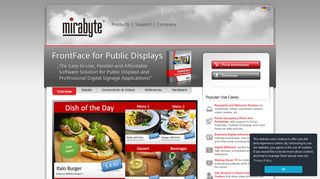 
                            7. Digital Signage Software - FrontFace for Public Displays | mirabyte