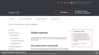 
                            1. Digital signatur - NemID