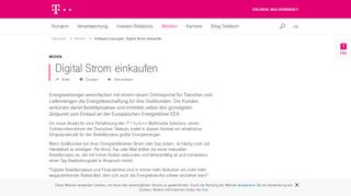 
                            9. Digital Strom einkaufen | Deutsche Telekom