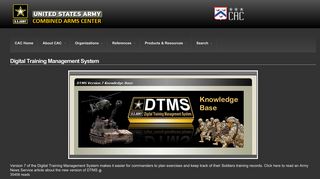 
                            2. Digital Training Management System | US Army Combined Arms Center