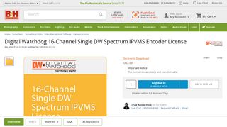 
                            8. Digital Watchdog 16-Channel Single DW Spectrum DW ... - B&H